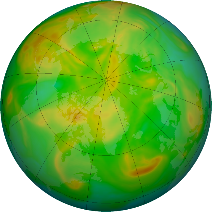 Arctic ozone map for 10 June 2006